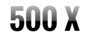 500X