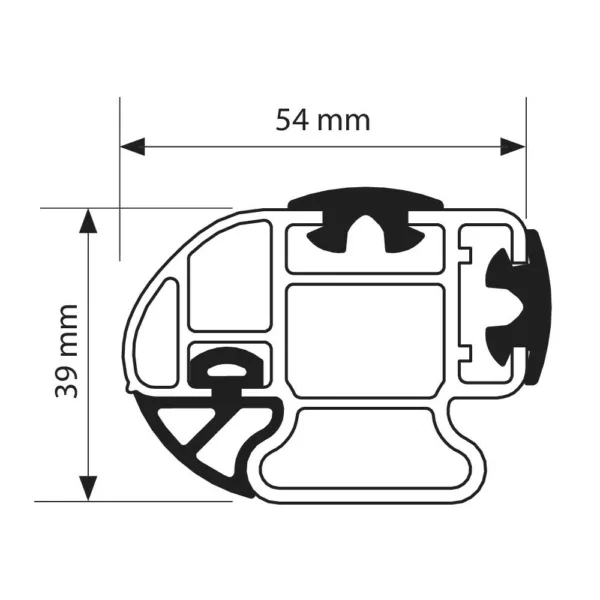 Kit de 3 barres de toit Dacia Dokker Van 2012-2021 Aluminium – Image 6